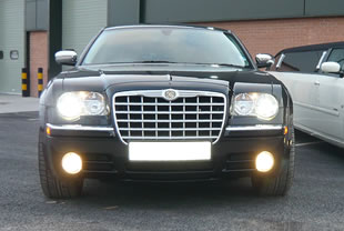 Front view of Chrysler 300C chauffeur car
